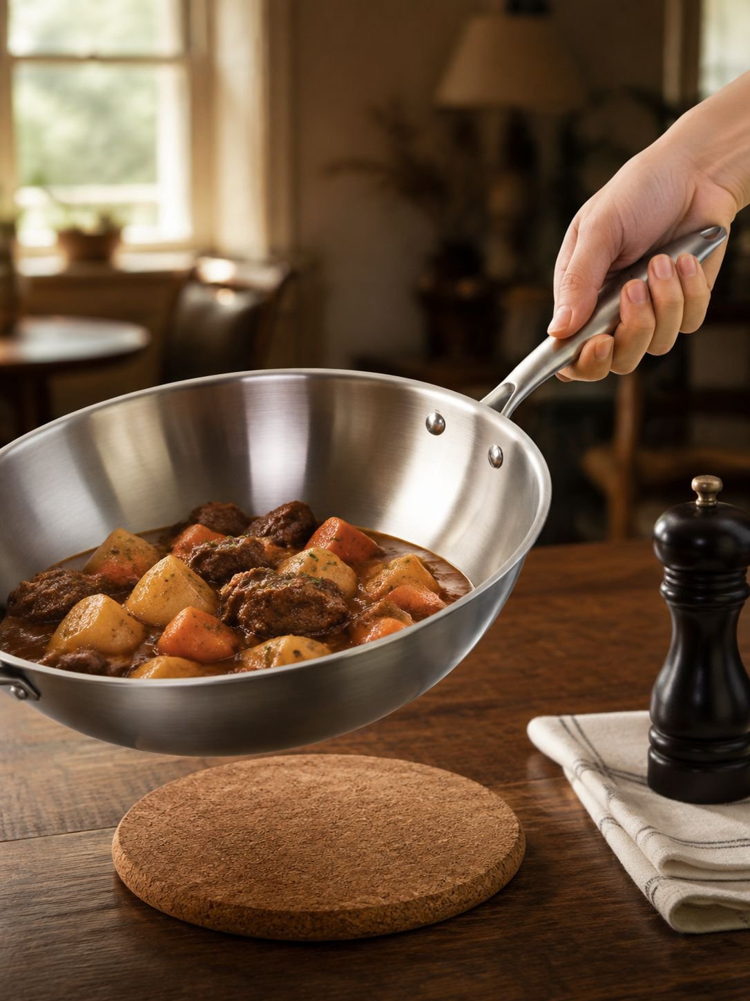 Safe and non-toxic frying pan for all stovetops