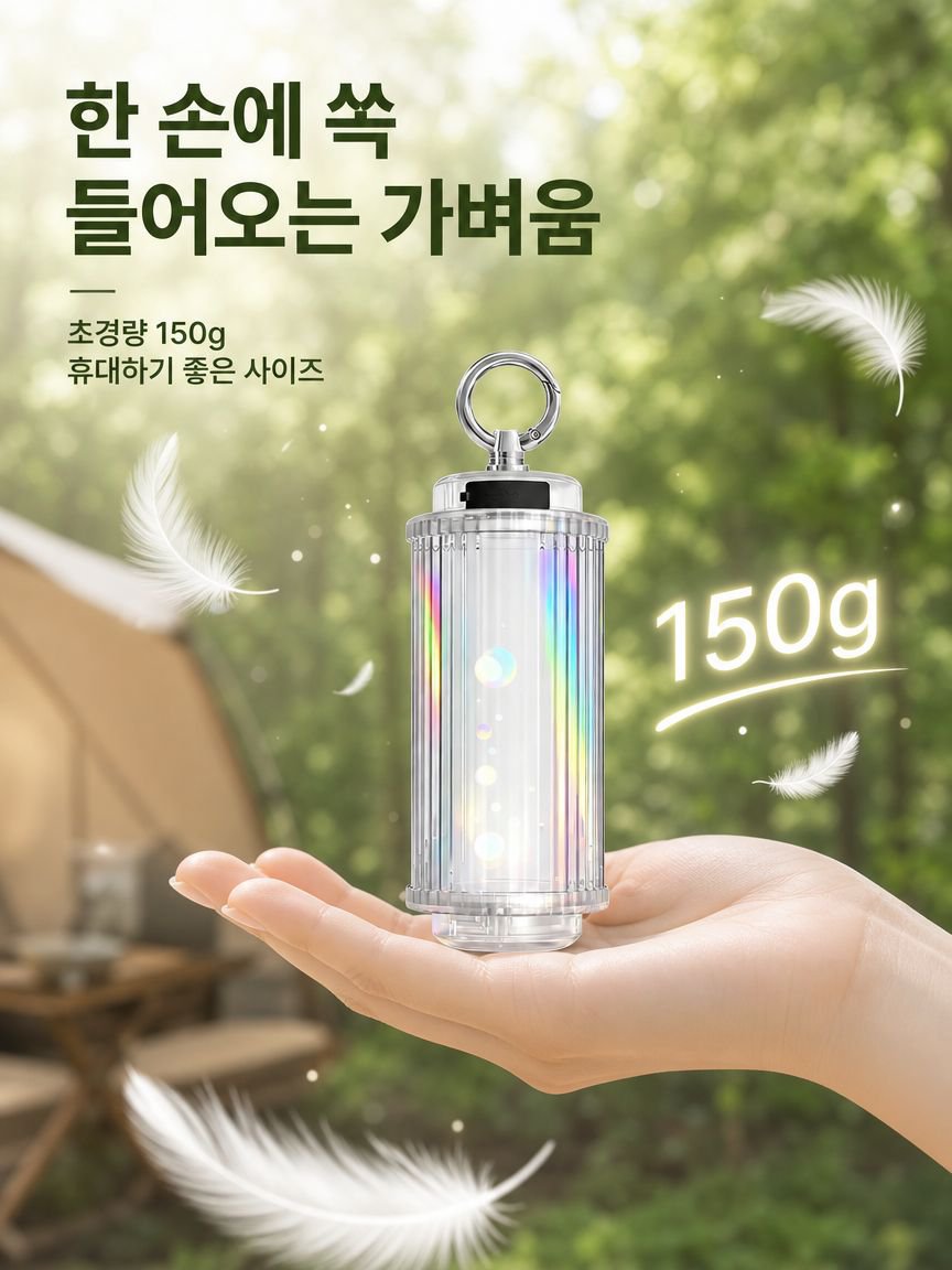 캠핑장 분위기를 더하는 무드등