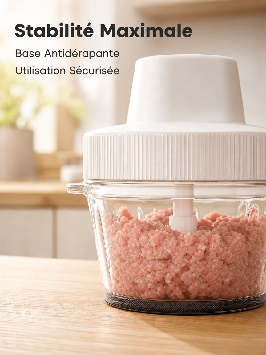Hachoir à viande multifonction électrique domestique automatique 2L
