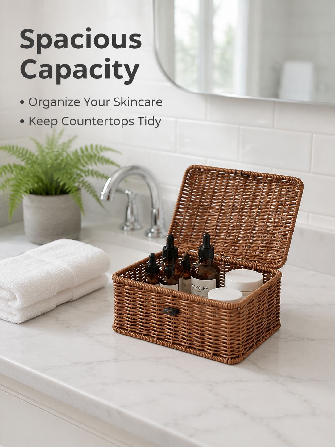 Multi-Purpose Storage Box and Organizer Basket