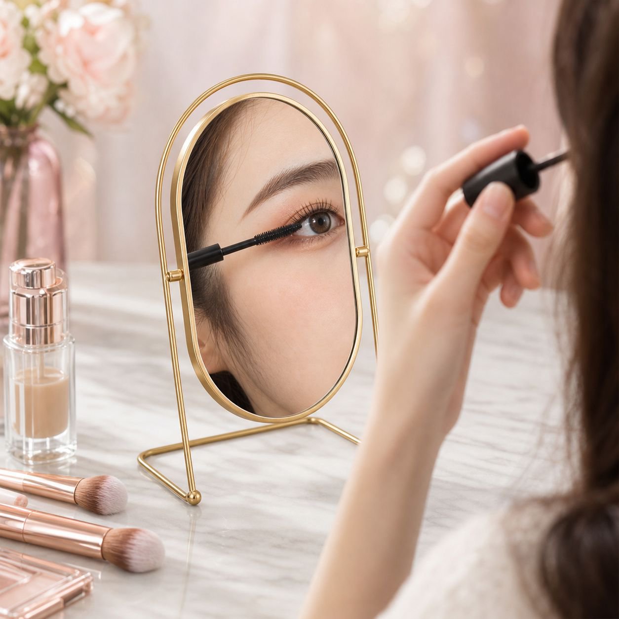 Modern makeup mirror for home decor