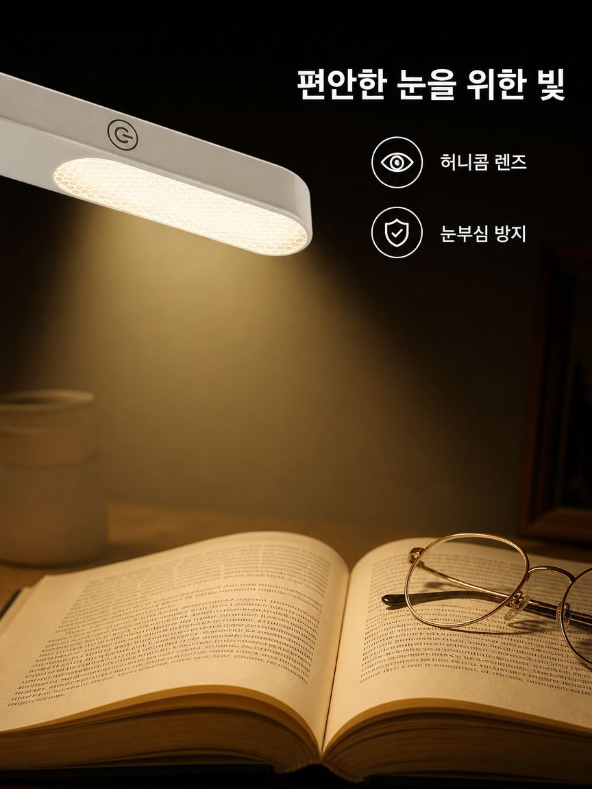 데스크탑 자석 기숙사 눈보호 LED 스탠드