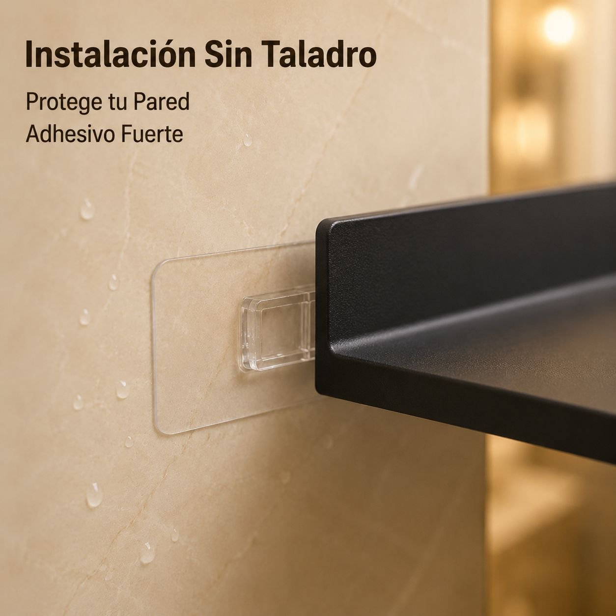 Estante de baño sin taladro, organizador para cosméticos