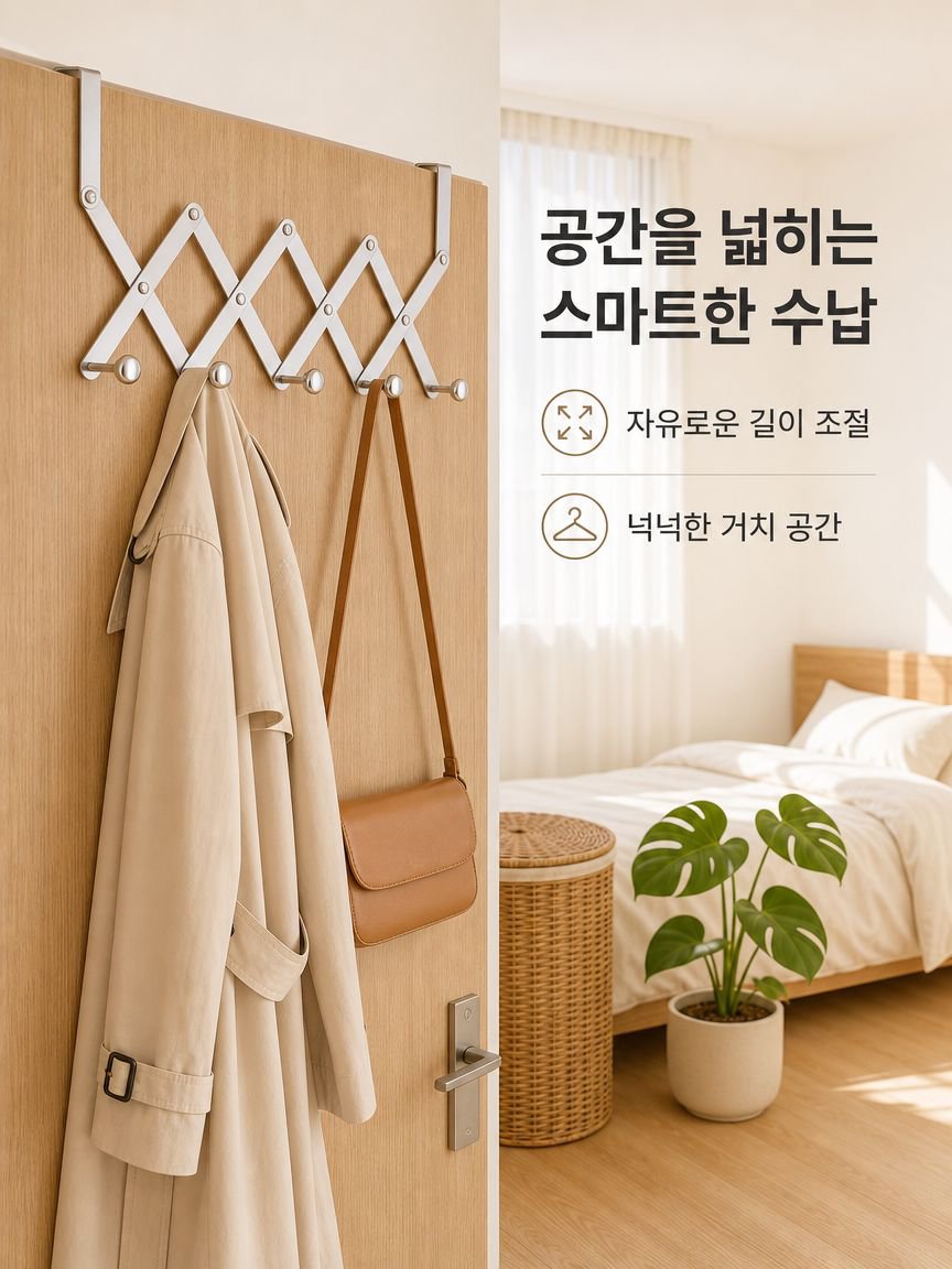 스테인리스 다기능 수납 걸이 선반