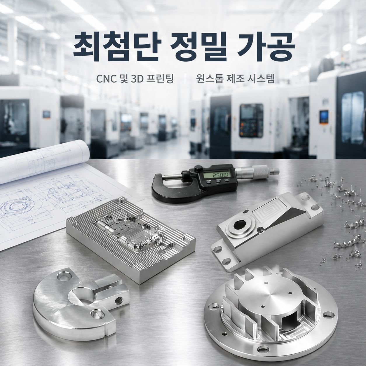 가공 스테인리스 알루미늄 합금 부품