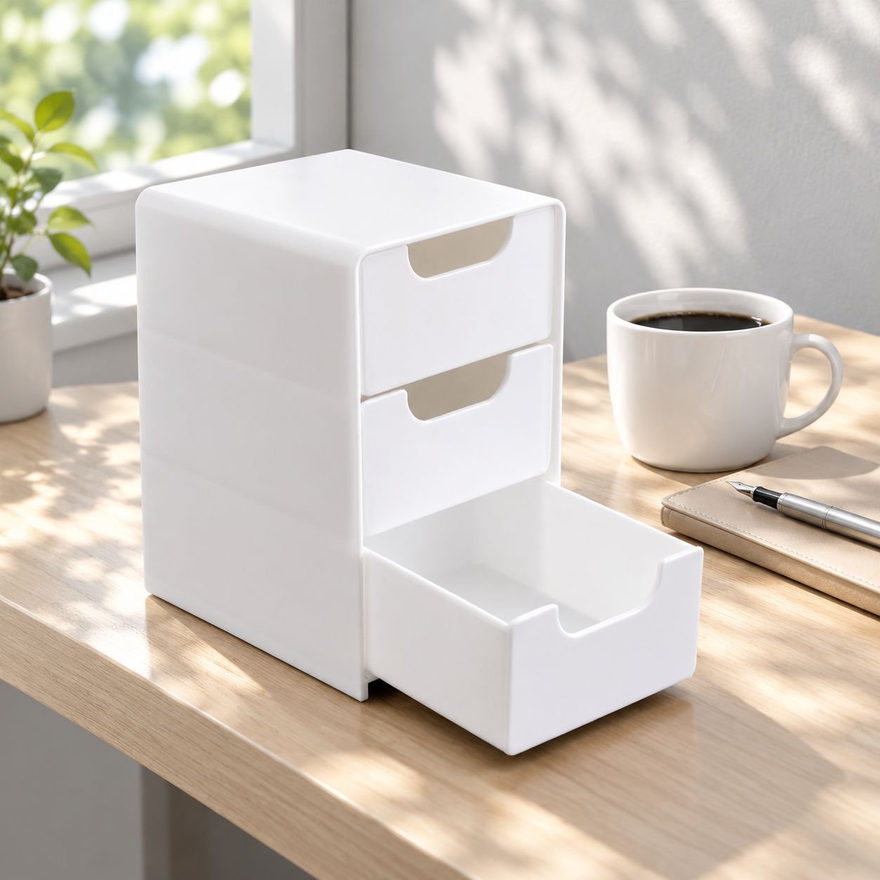 Caja de almacenamiento pequeña tipo cajón para escritorio