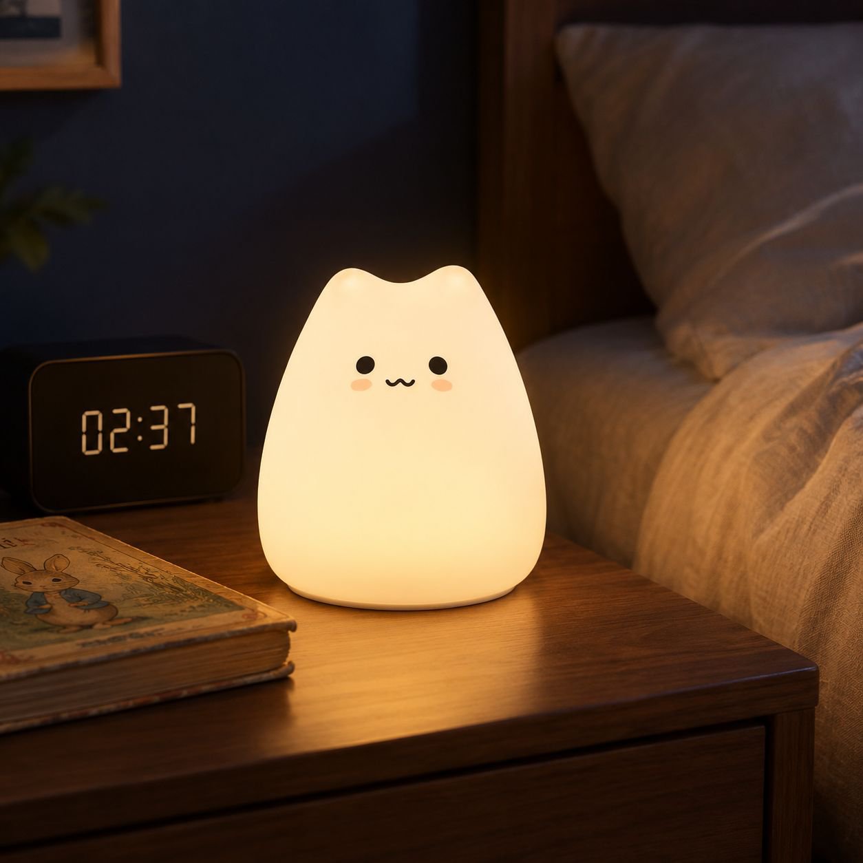 Rechargeable tap night light for nursery decor