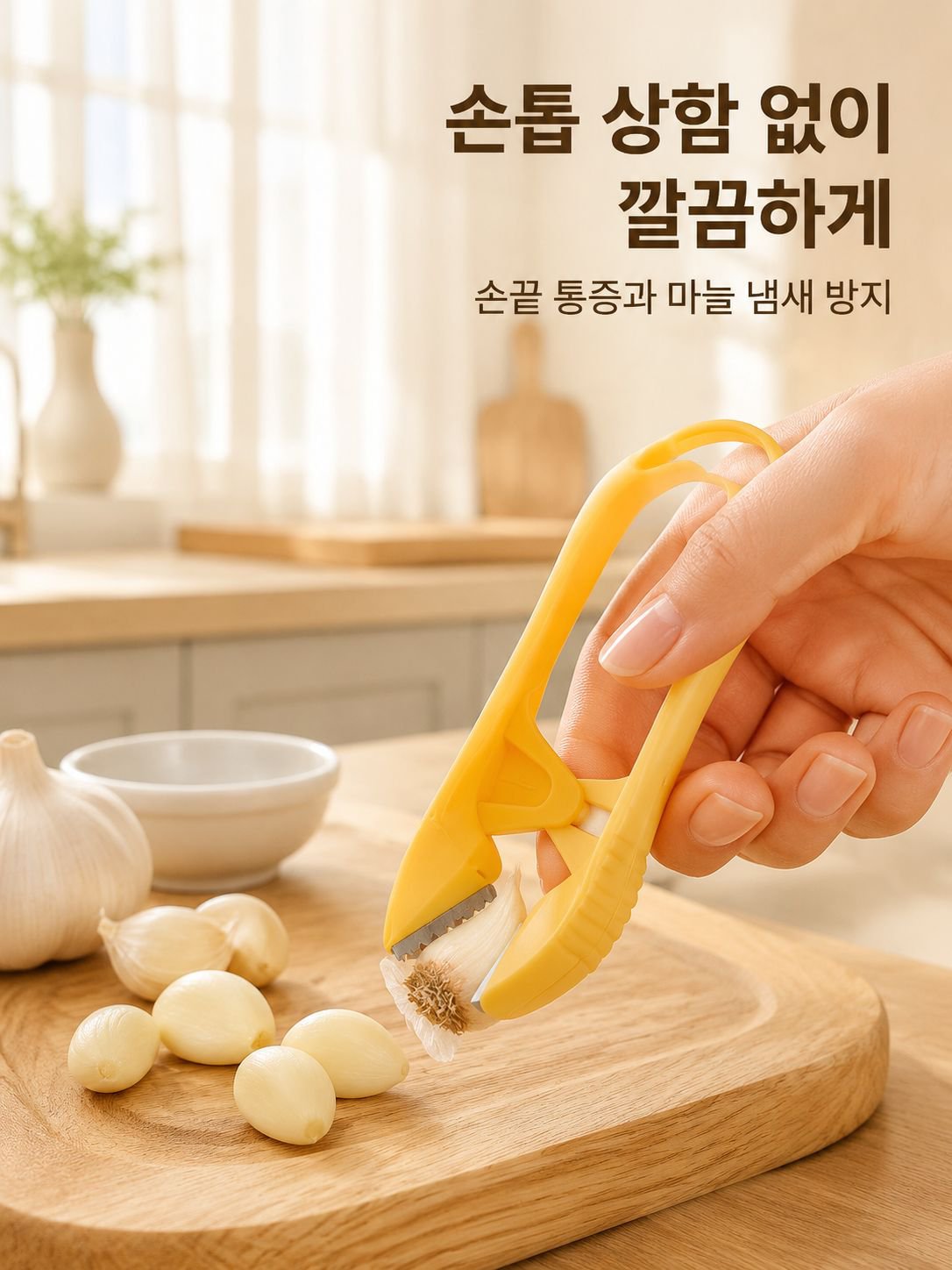 스테인리스 마늘 껍질 벗기기
