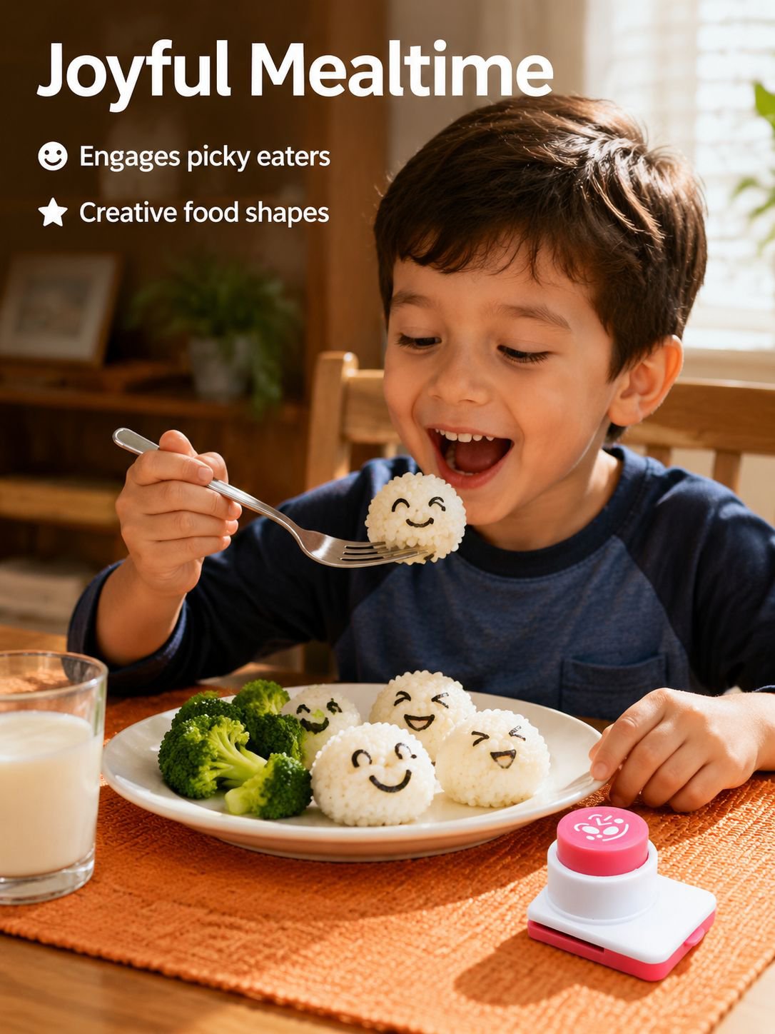 DIY kids lunch using Nori Face Expression Puncher
