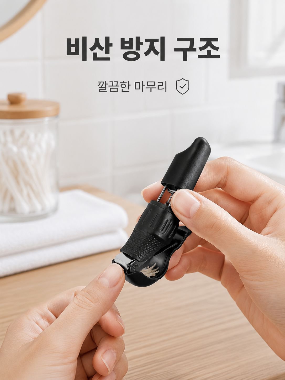 빅 오픈 네일 나이프 빗살 네일 니퍼 비산 방지 손톱깎이 뾰족한 손톱깎이