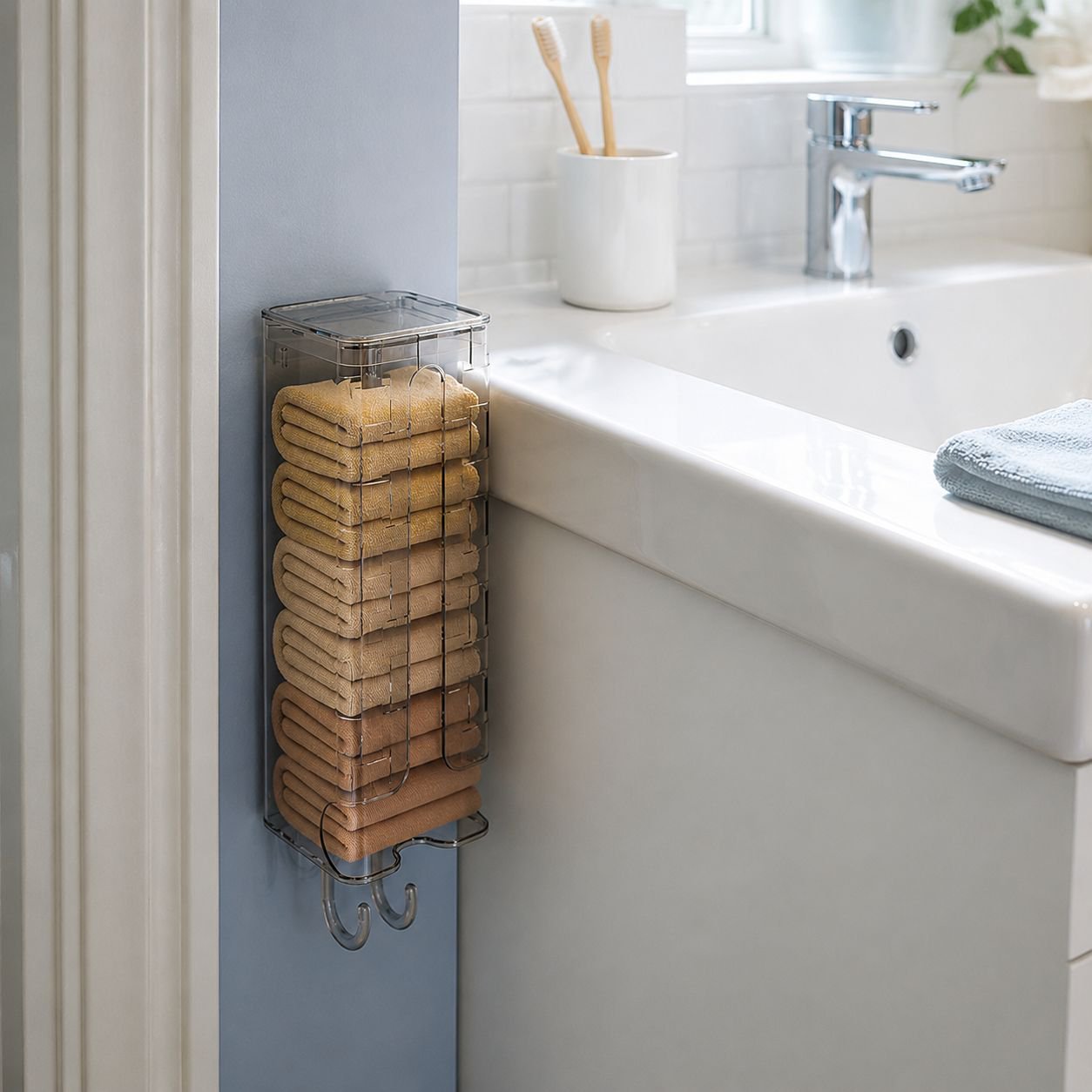 Durable thickened plastic underwear storage box