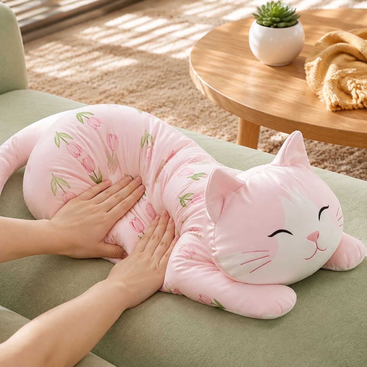 Cojín de peluche refrigerante de seda helada para niños y niñas, adecuado para el verano