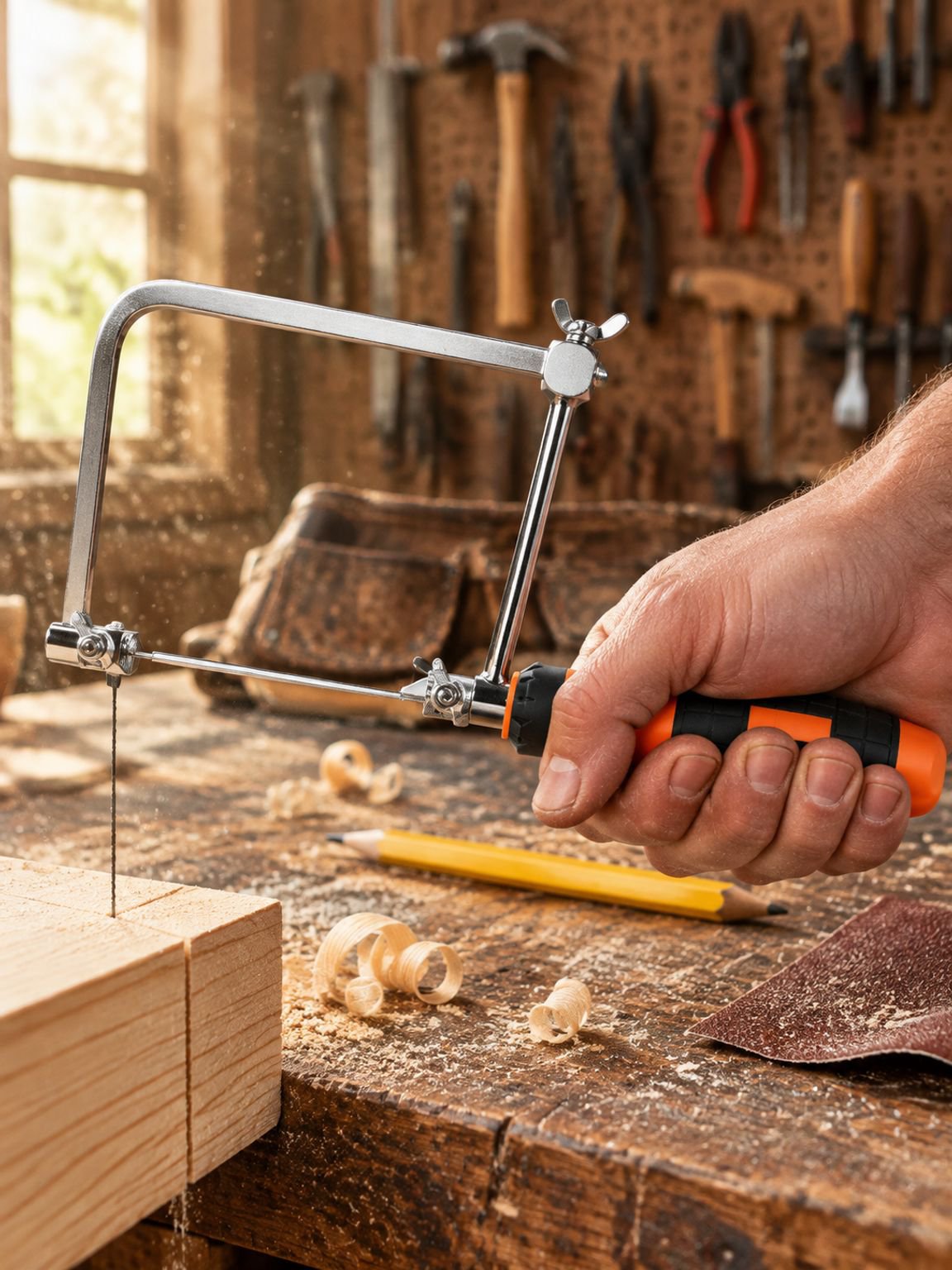 Diseño ergonómico de sierra de mano para carpintería