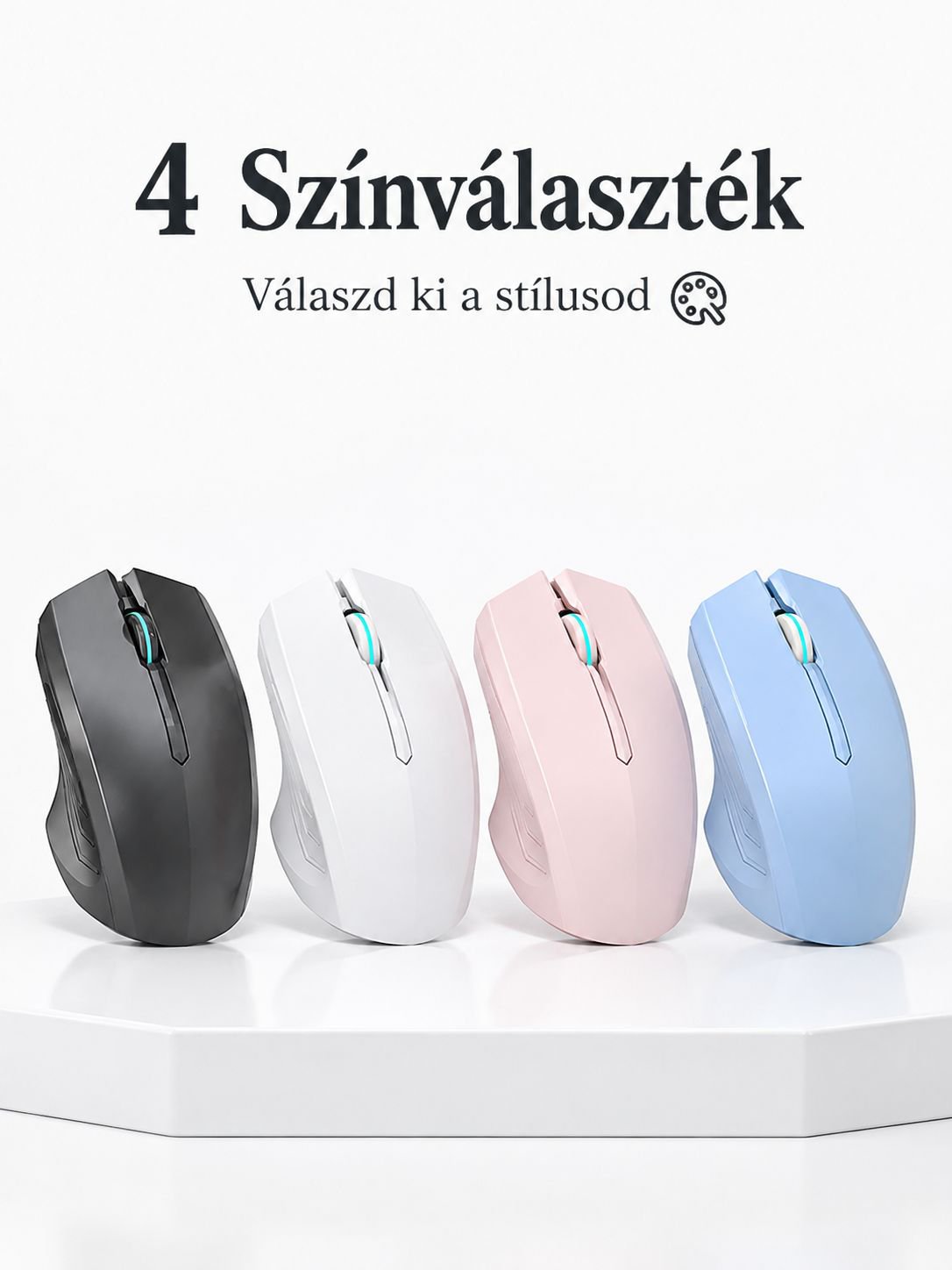 Bluetooth vezeték nélküli egér, csendes, újratölthető, játékhoz és mindennapi használatra