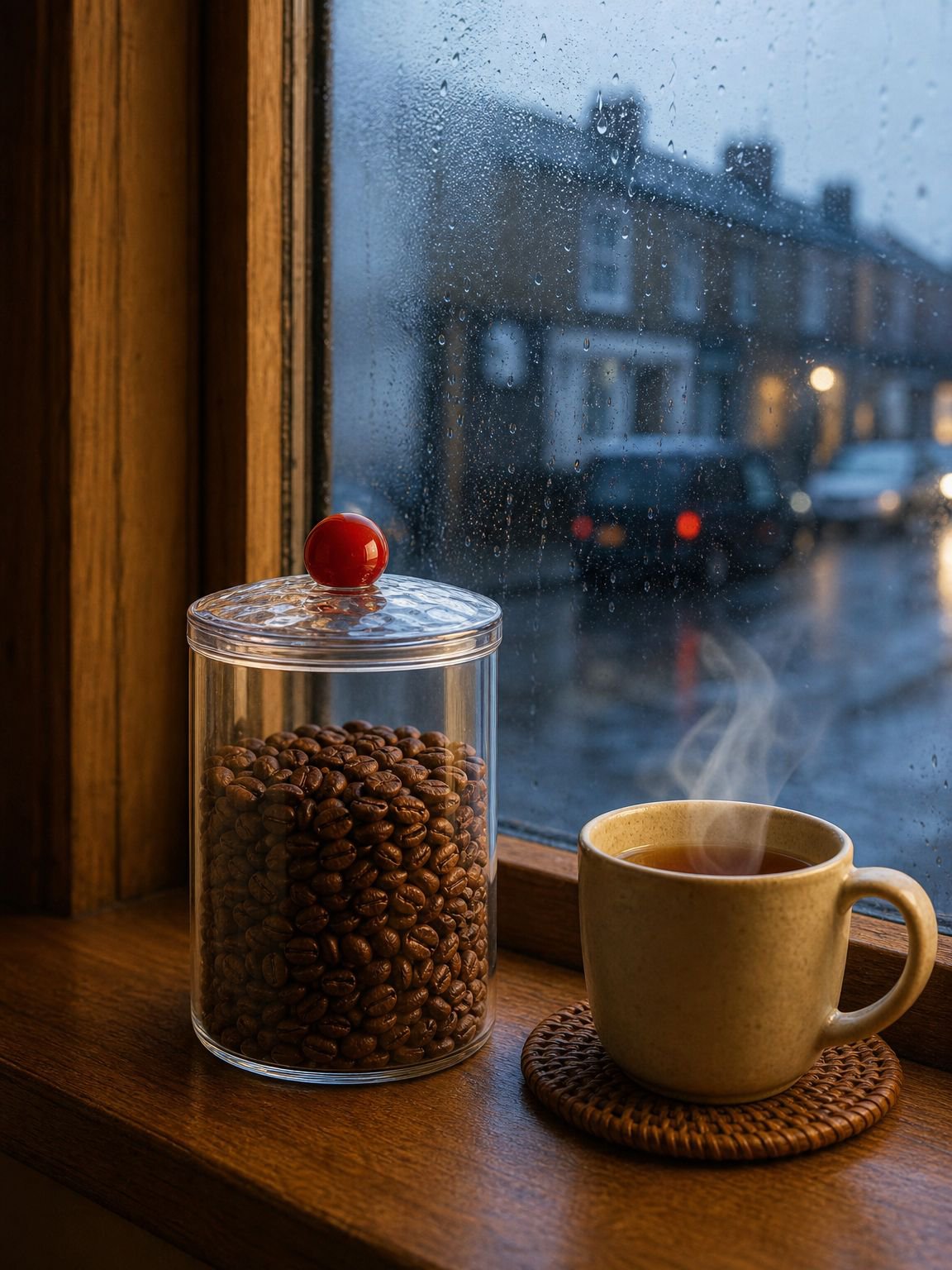 Large capacity coffee bean jar with date tracker