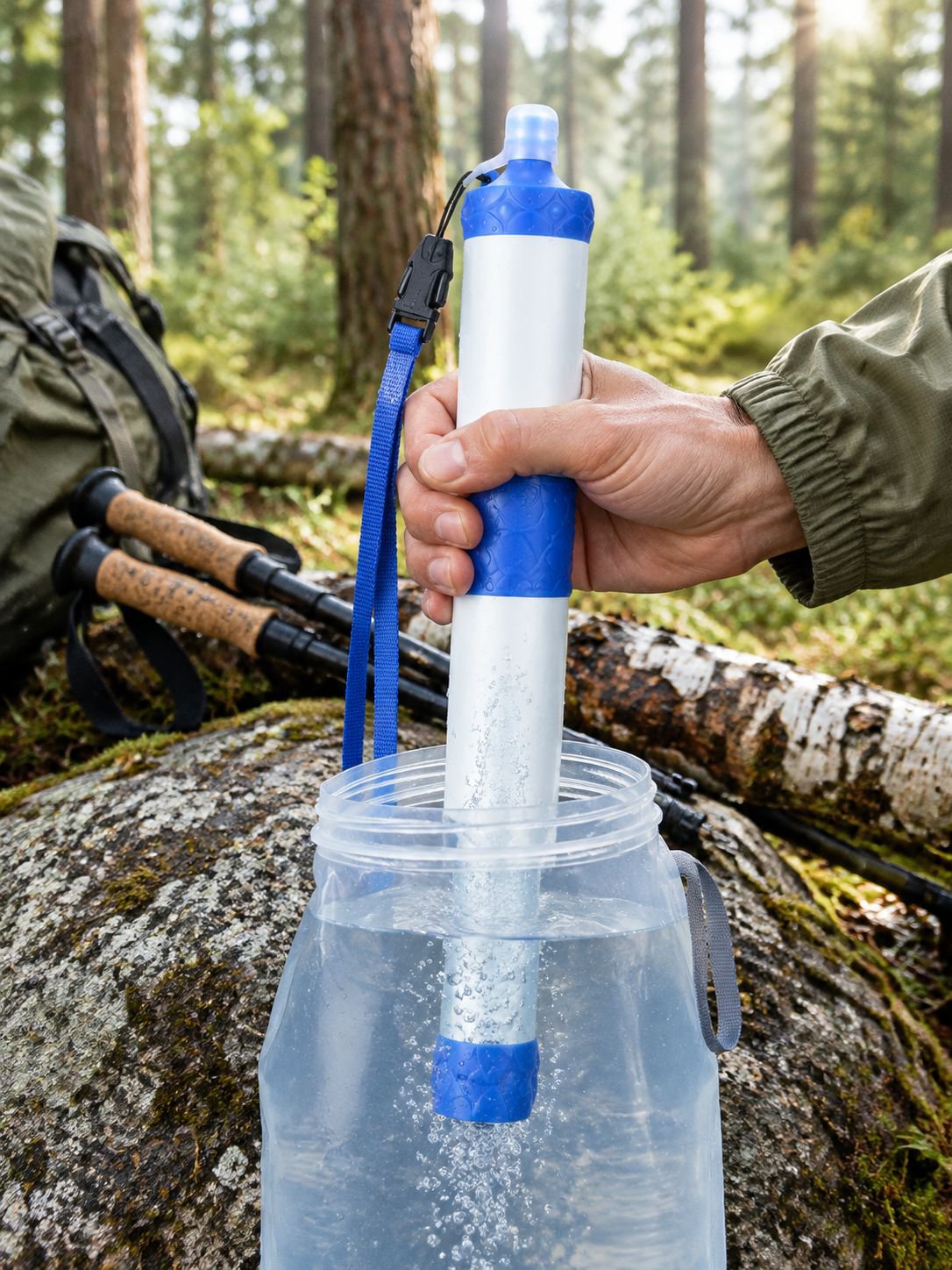 Purificateur d’eau de voyage léger pour les activités outdoor