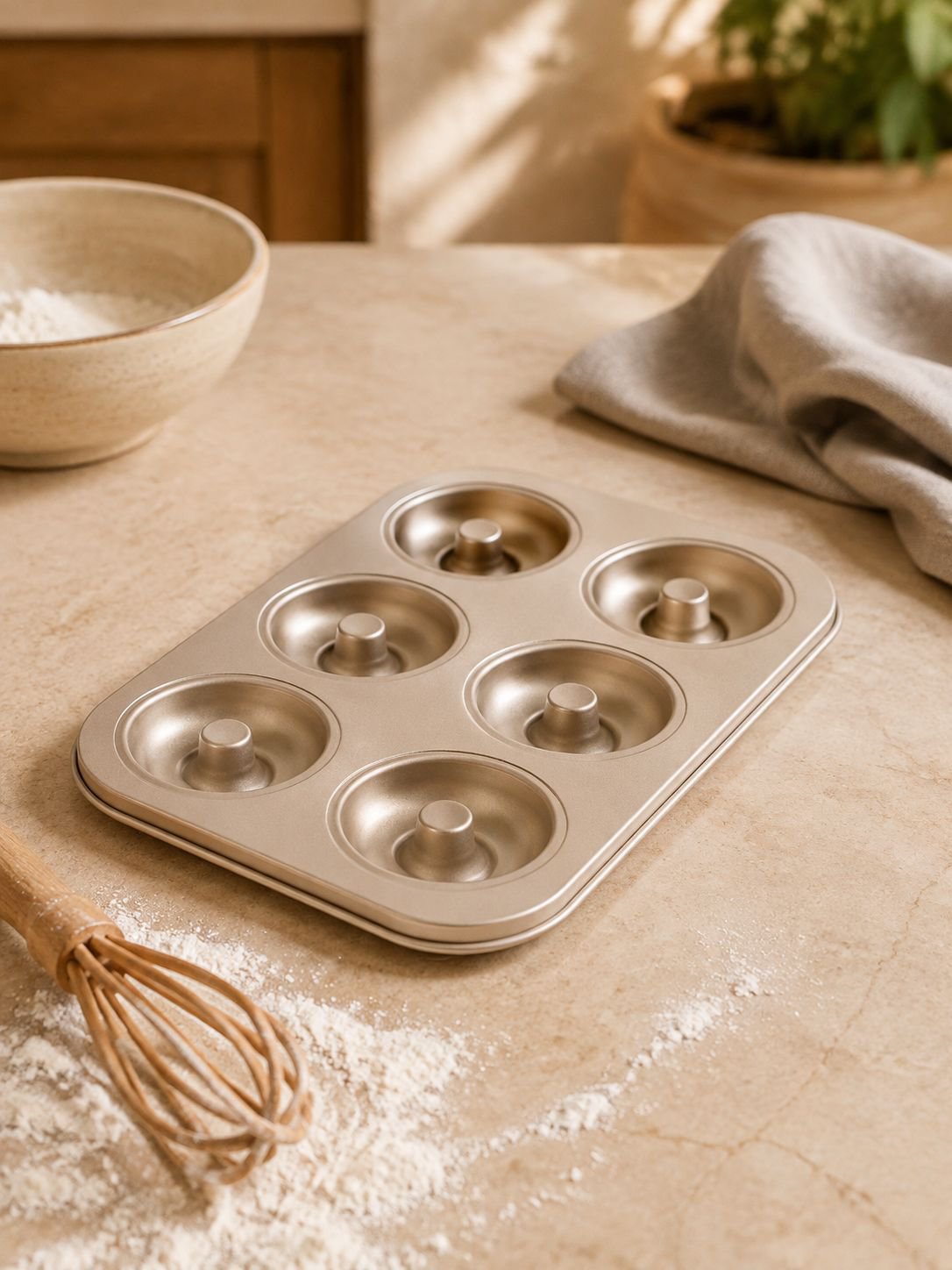 Molde de silicona para donas y patas de gato de 6 cavidades