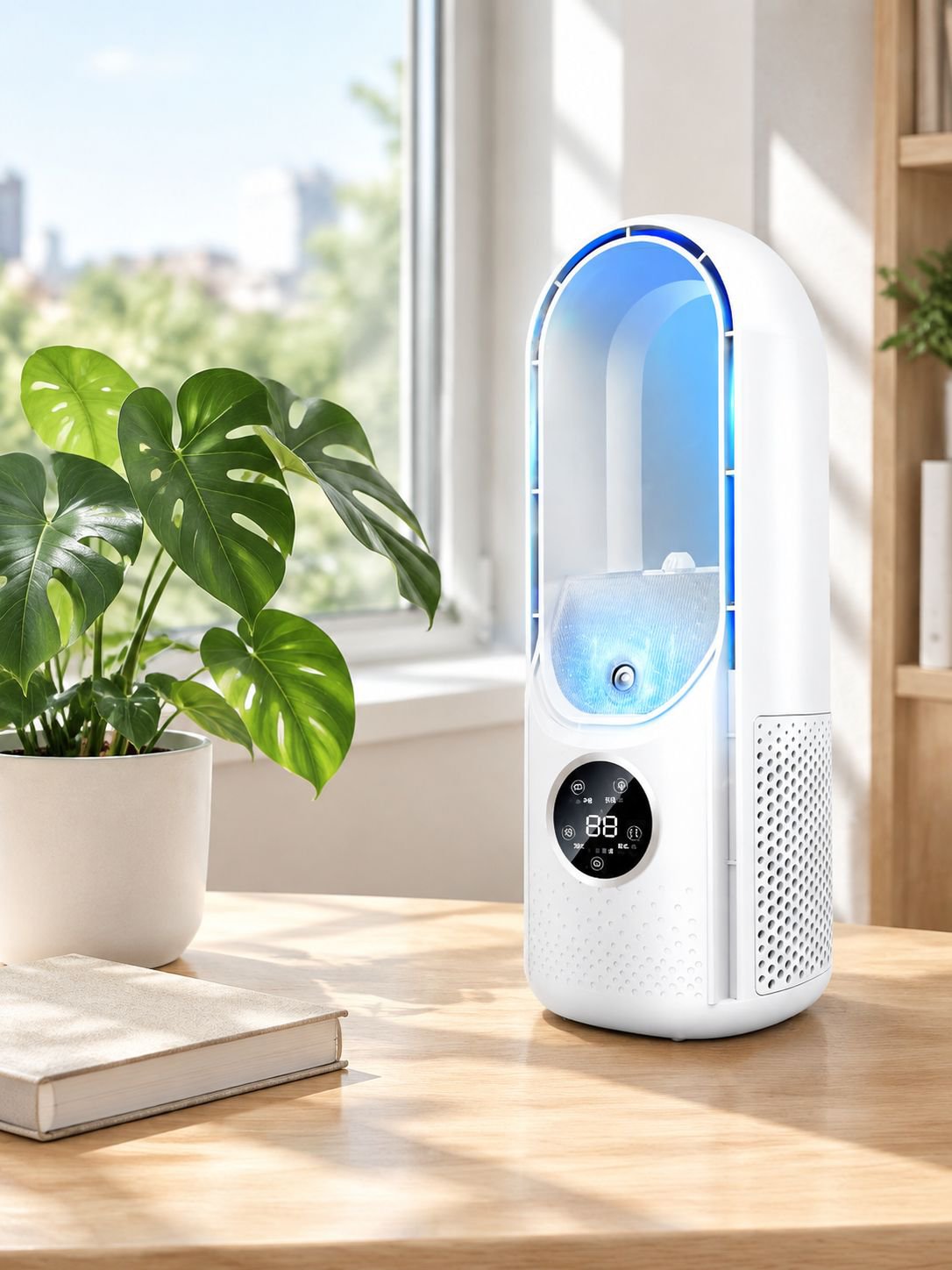 Home-Klimaanlagen-Ventilator  kalter Ventilator  Desktop-Ventilator  Wasserkühlungsspray  blattloser