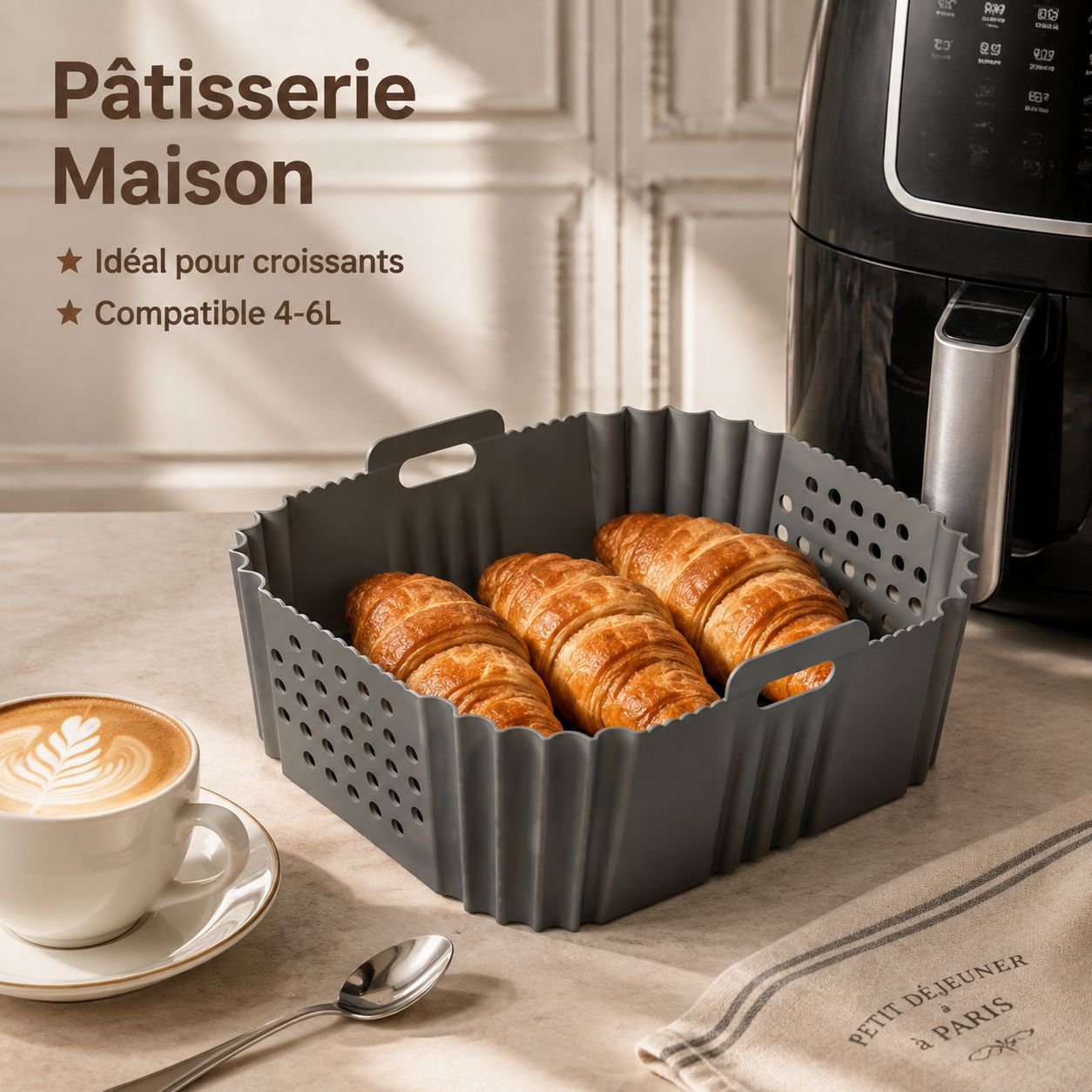 Plat de cuisson en silicone pour friteuse JMY-Air