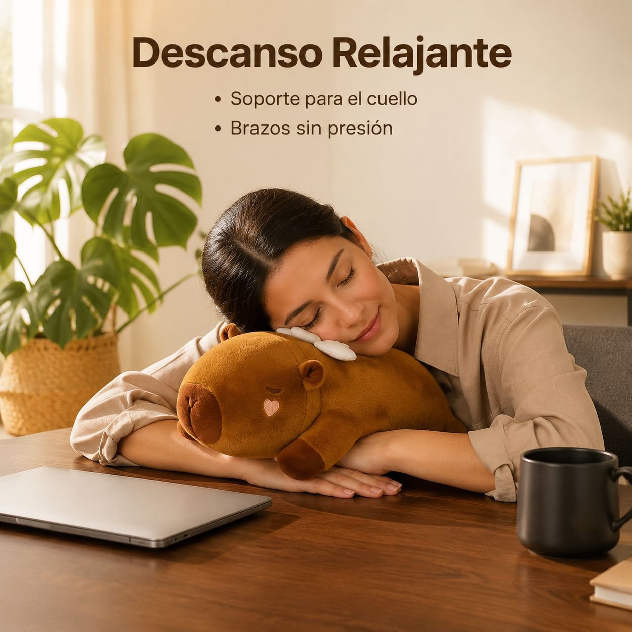 Muñeco de peluche multifuncional cojín