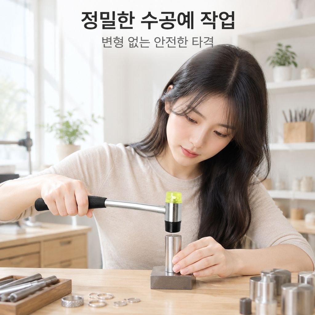 다기능 플라스틱 고무망치 주얼리 수리 도구 타일 시공 망치
