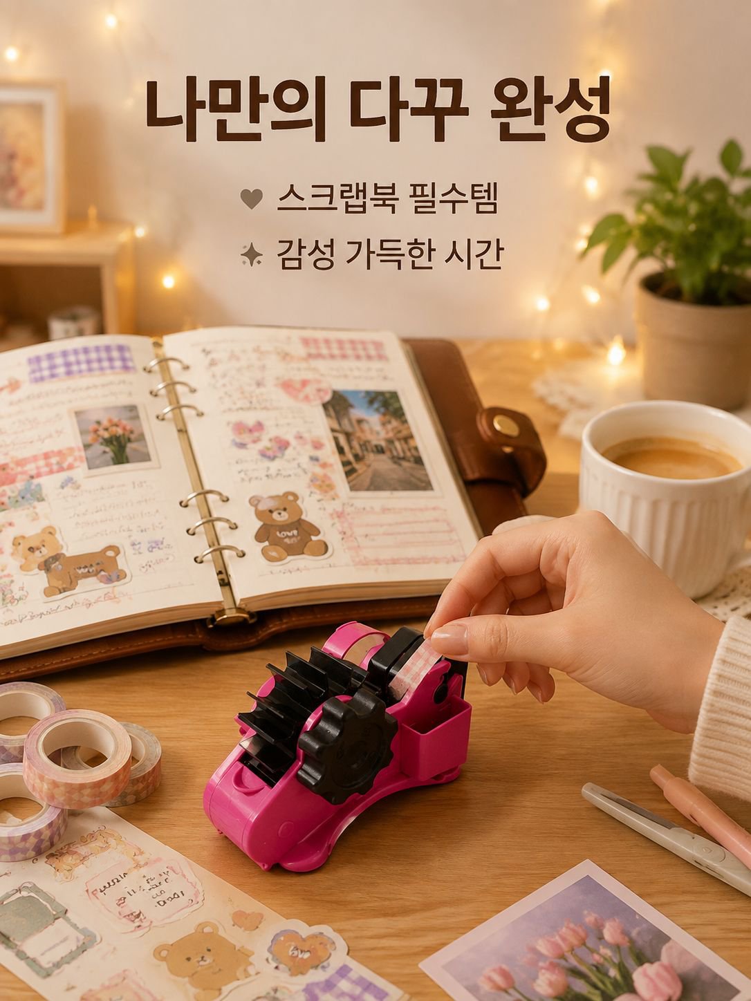 반자동 테이프 커터기