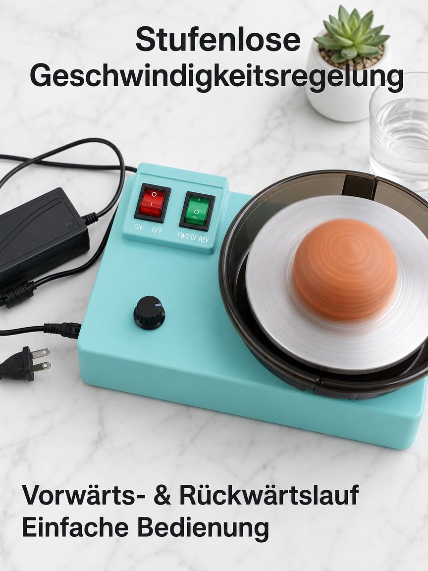 Elektrische Töpferscheibe für Kinder, ideal für Heimgebrauch und Lernzwecke