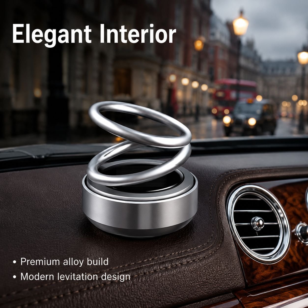 Solar Energy Floating Car Air Freshener Decoration