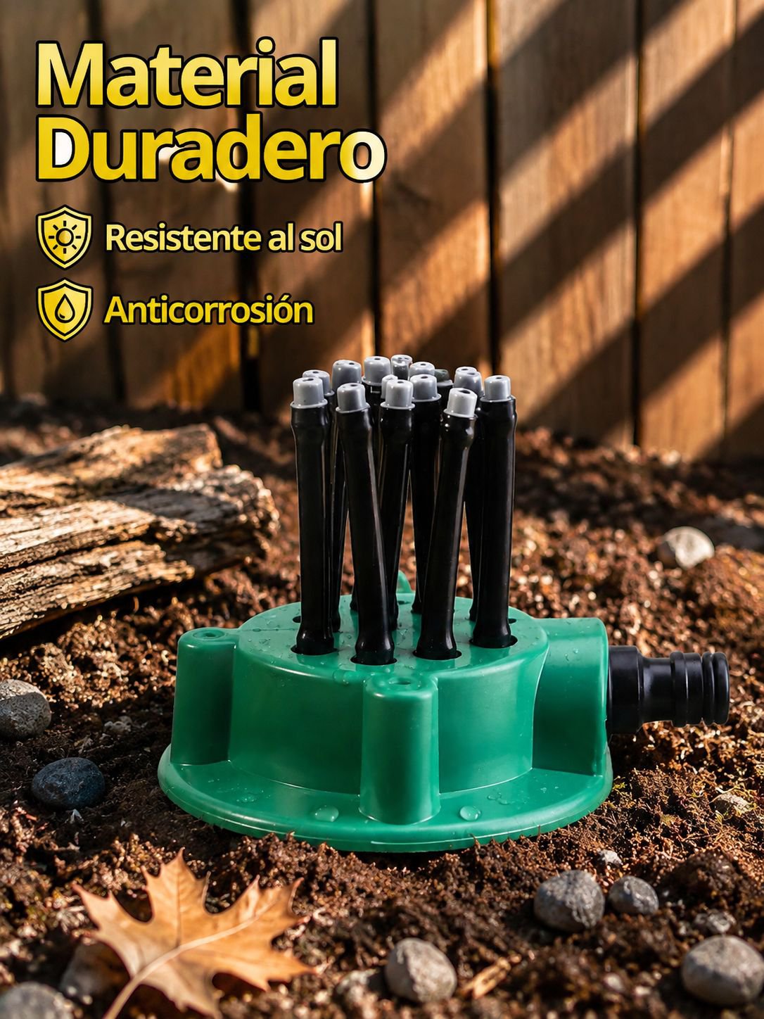 Cabezal de rociador de jardín de rotación automática de 360 grados