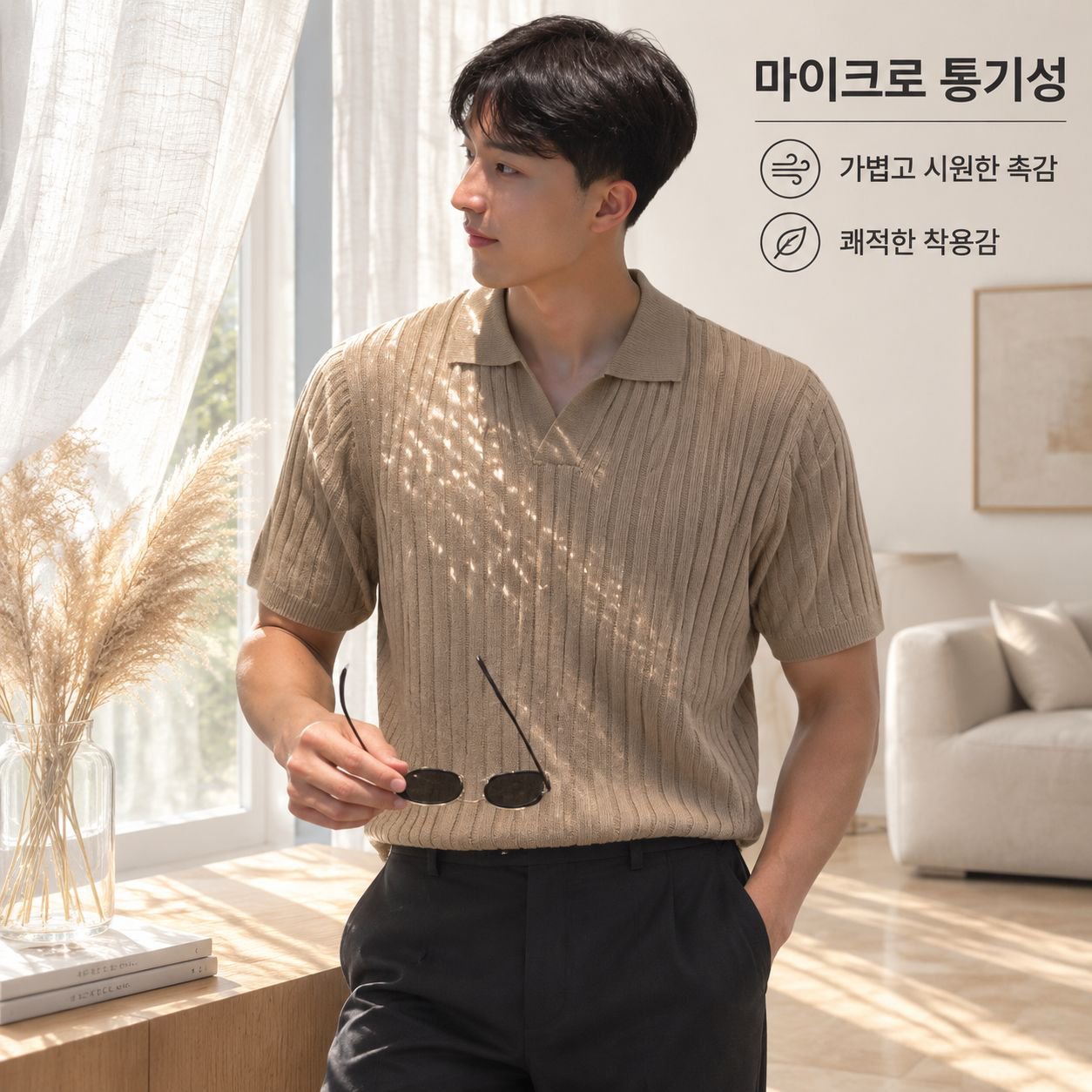 새로운 여름 비즈니스용 고품질 캐주얼 라펠 슬림핏 남성 반팔 셔츠