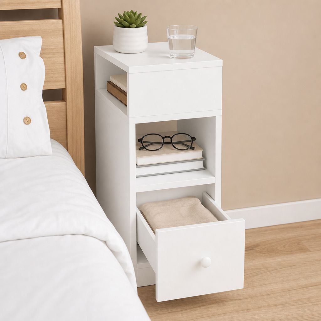 Simple Style Multifunctional Bedside Storage Cabinet