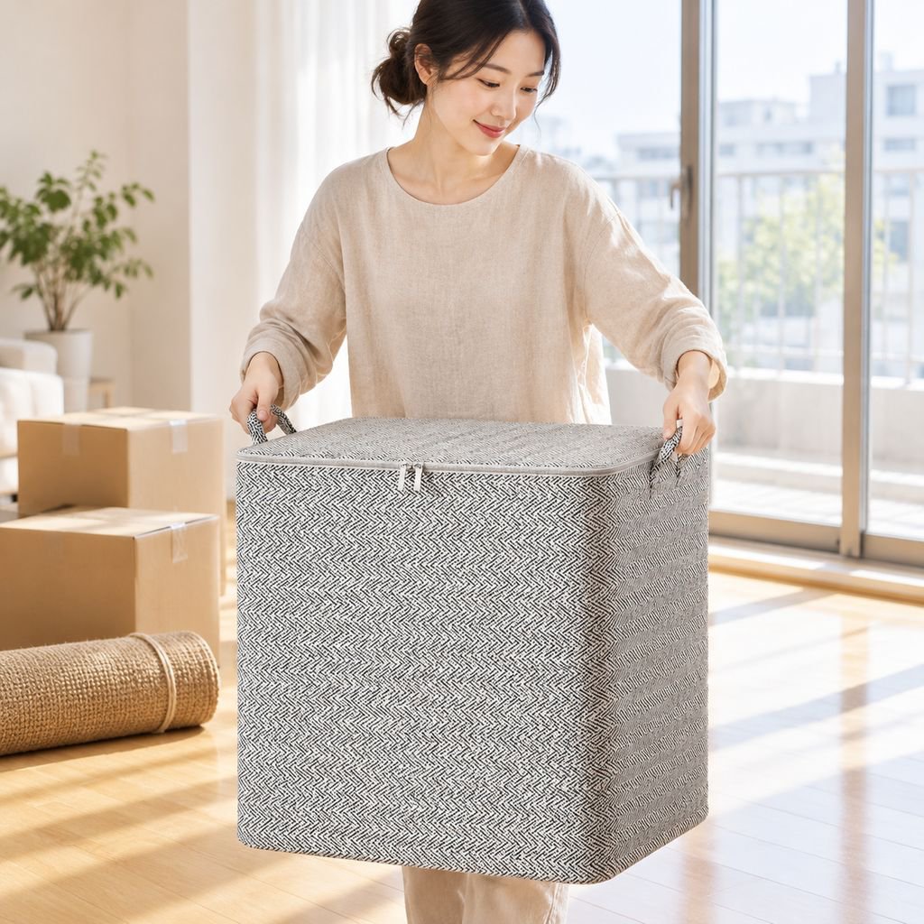 衣類・キルト・寝室用布製収納ボックス