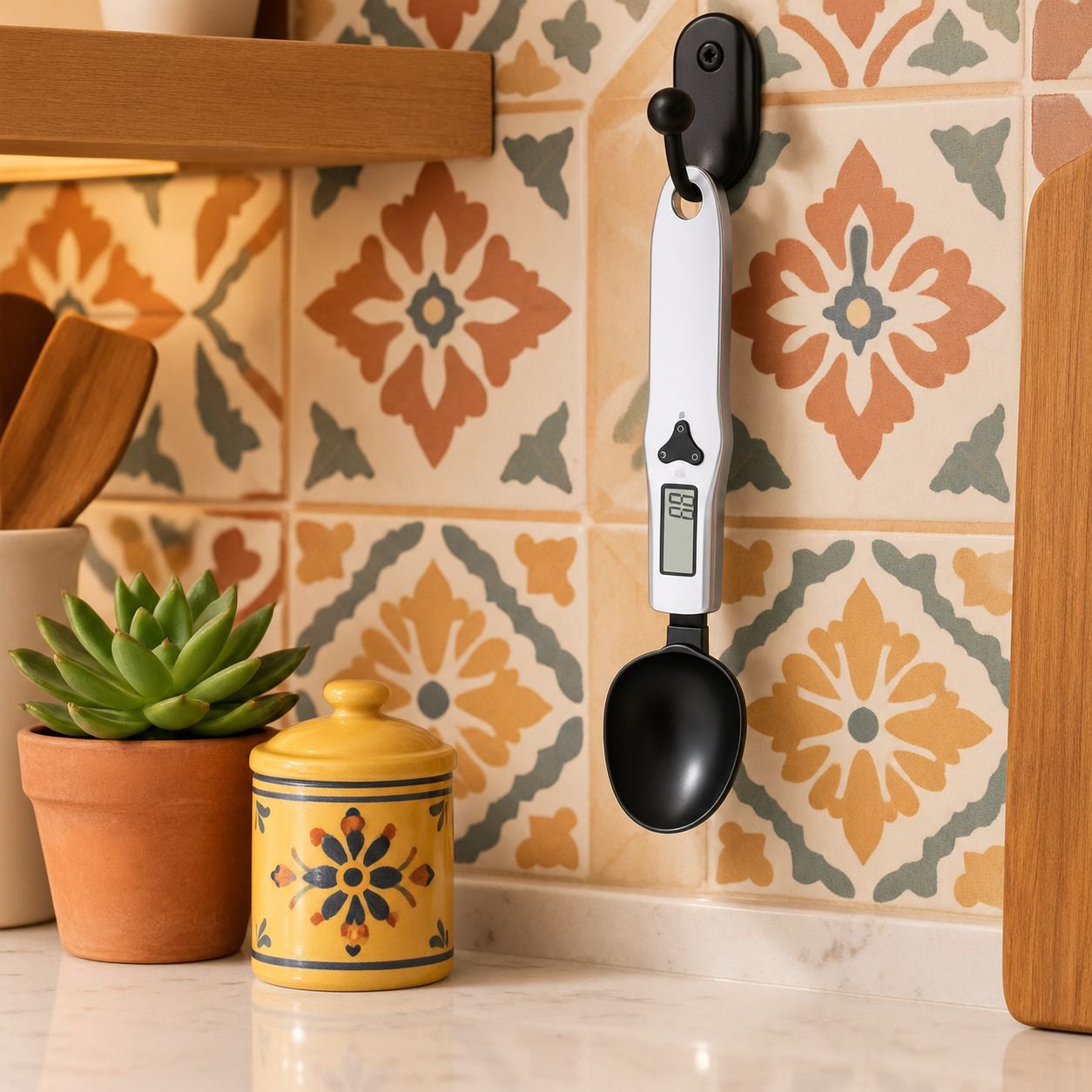 Cuchara medidora electrónica portátil de alta precisión para repostería y cocina