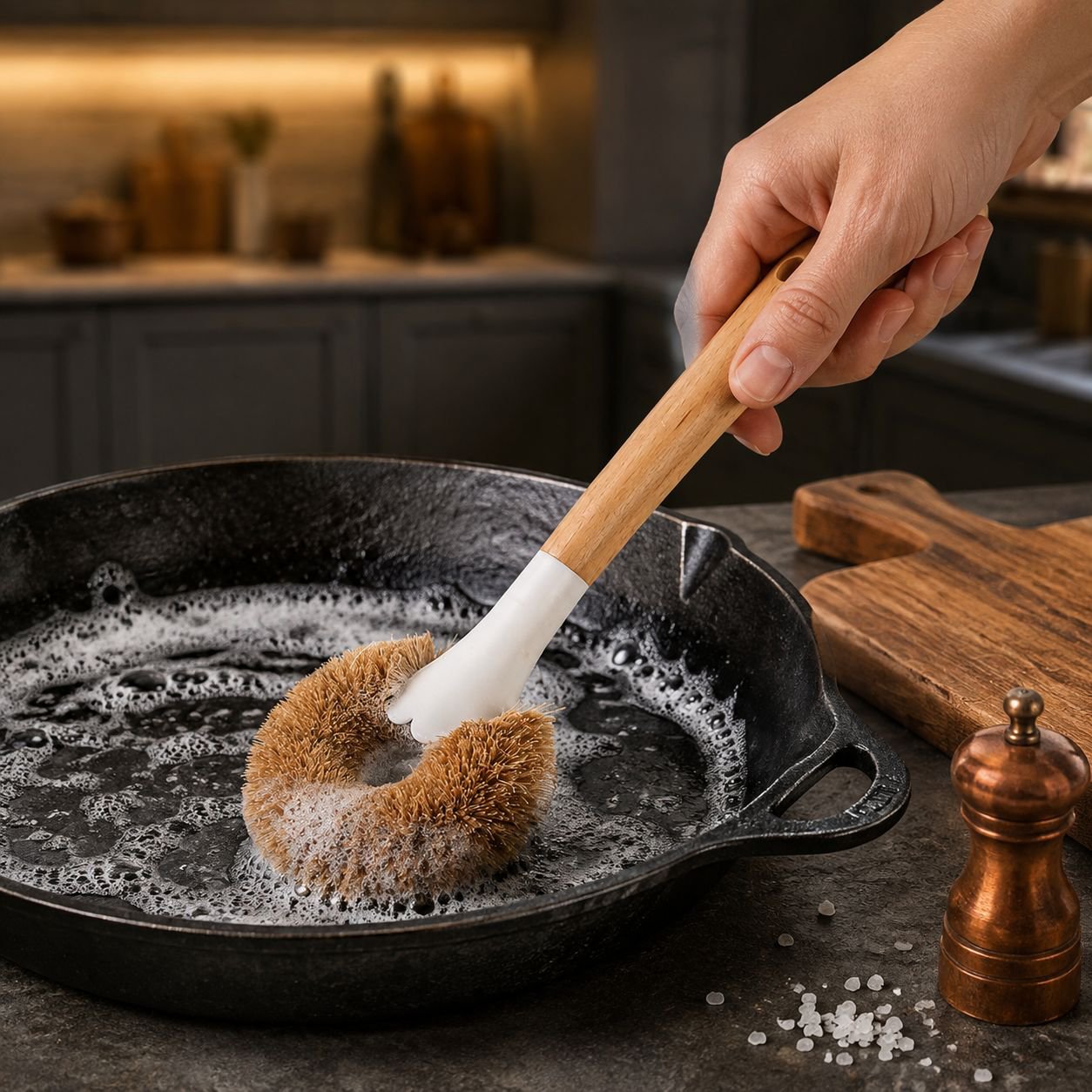 Multipurpose Coconut Fiber Cleaning Brush
