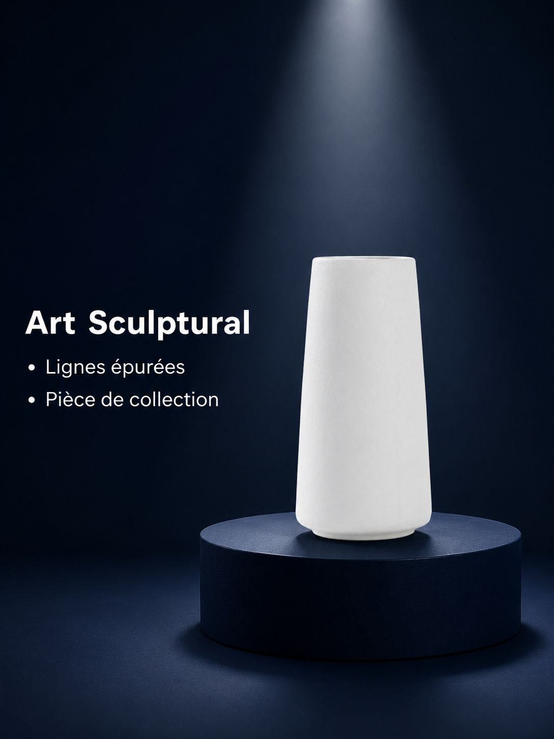 Vase en céramique brute style nordique