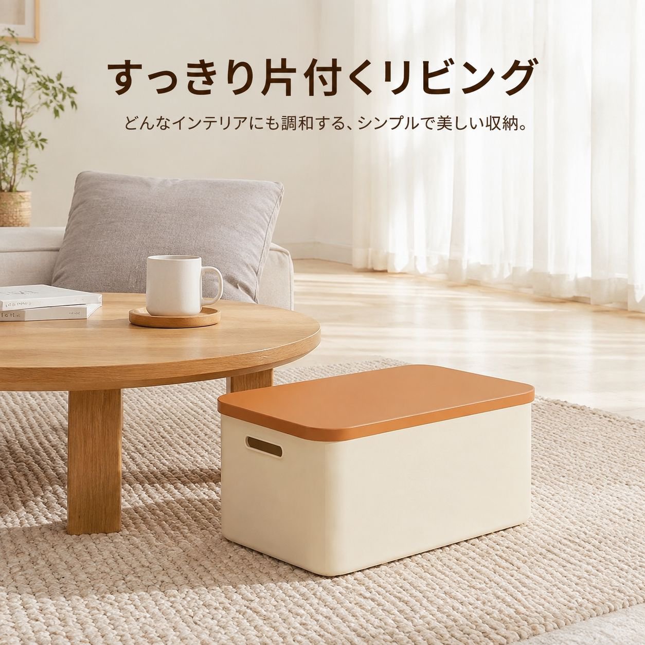 家庭用多機能プラスチック蓋付き収納ボックス 卓上用整理箱