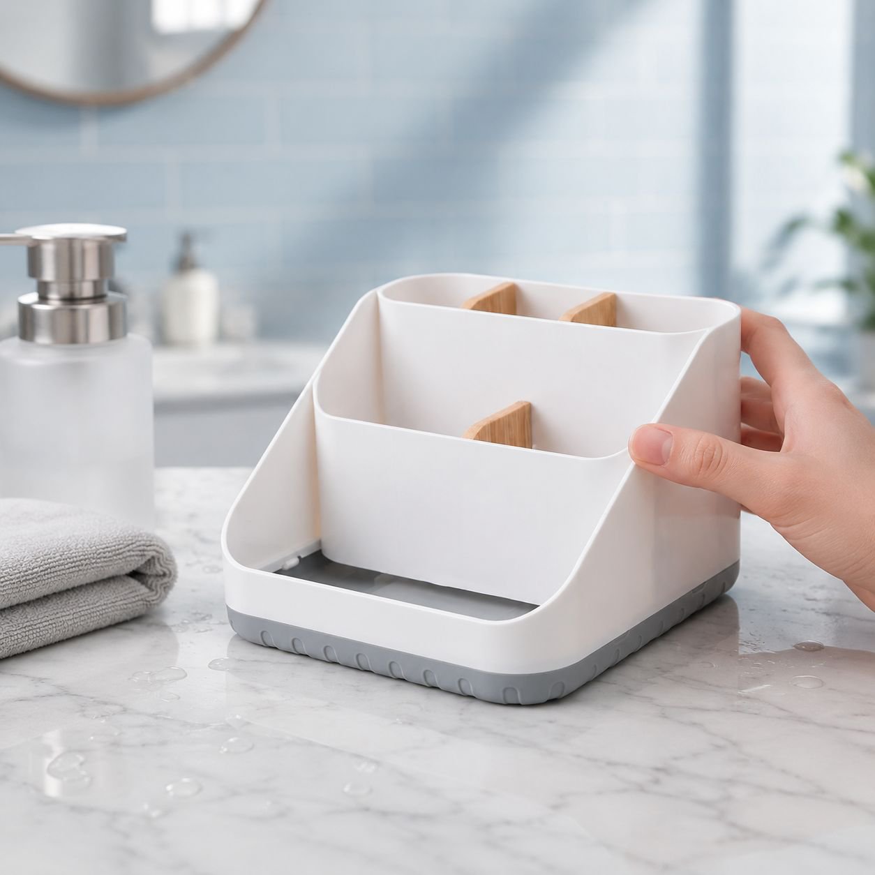 Detachable storage box with easy-carry handles