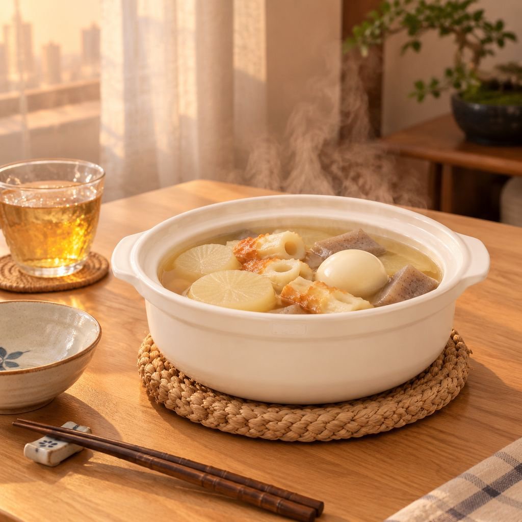 電気セラミックコンロで美味しいスープ鍋