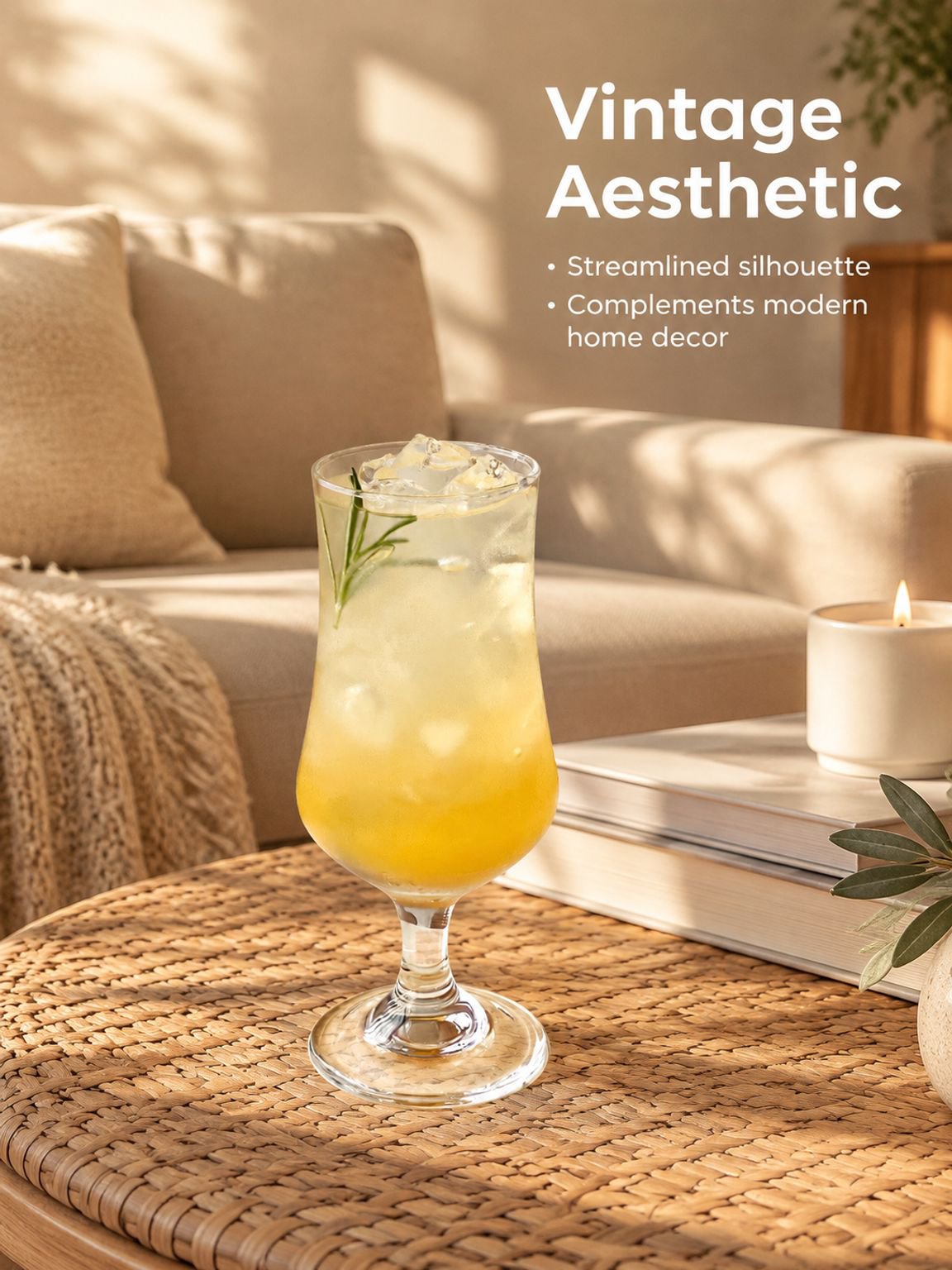 Everyday beverage glass for milk tea and smoothies
