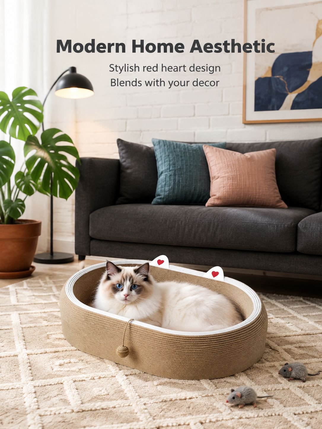 Multi-Functional Cat Scratching Bed Combo
