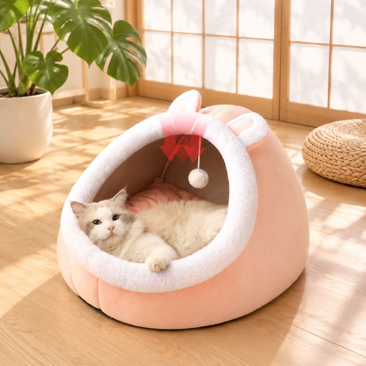 猫と犬に適した多機能ペットハウス、耐摩耗設計