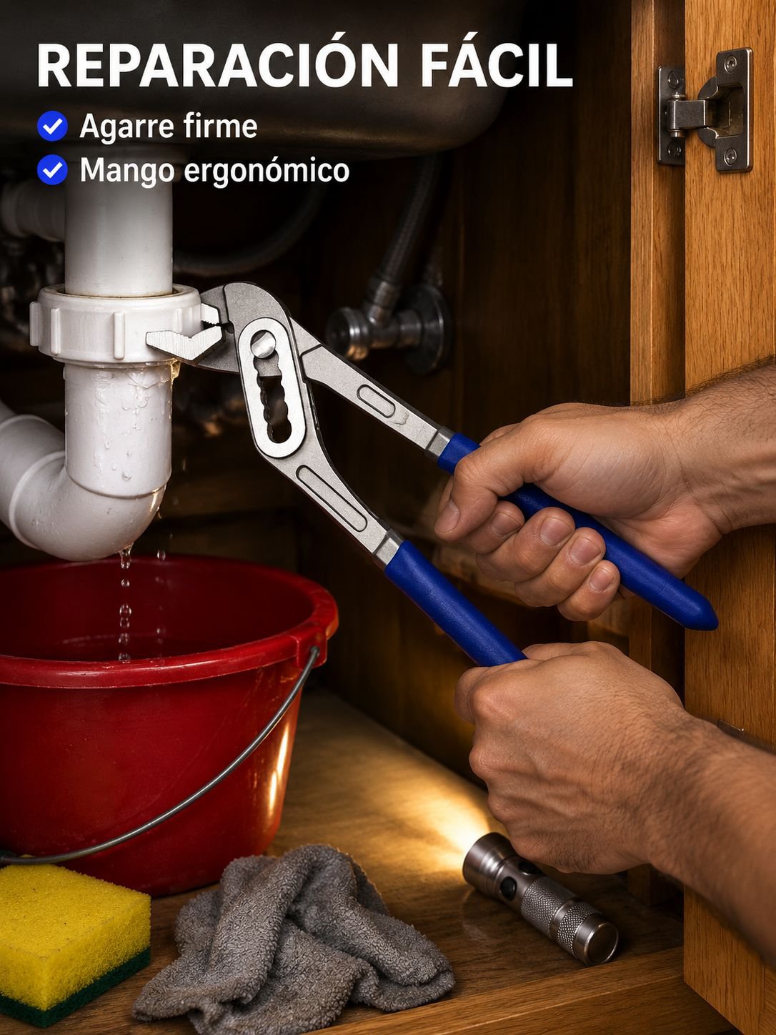 Llave para tubos ajustable multifuncional