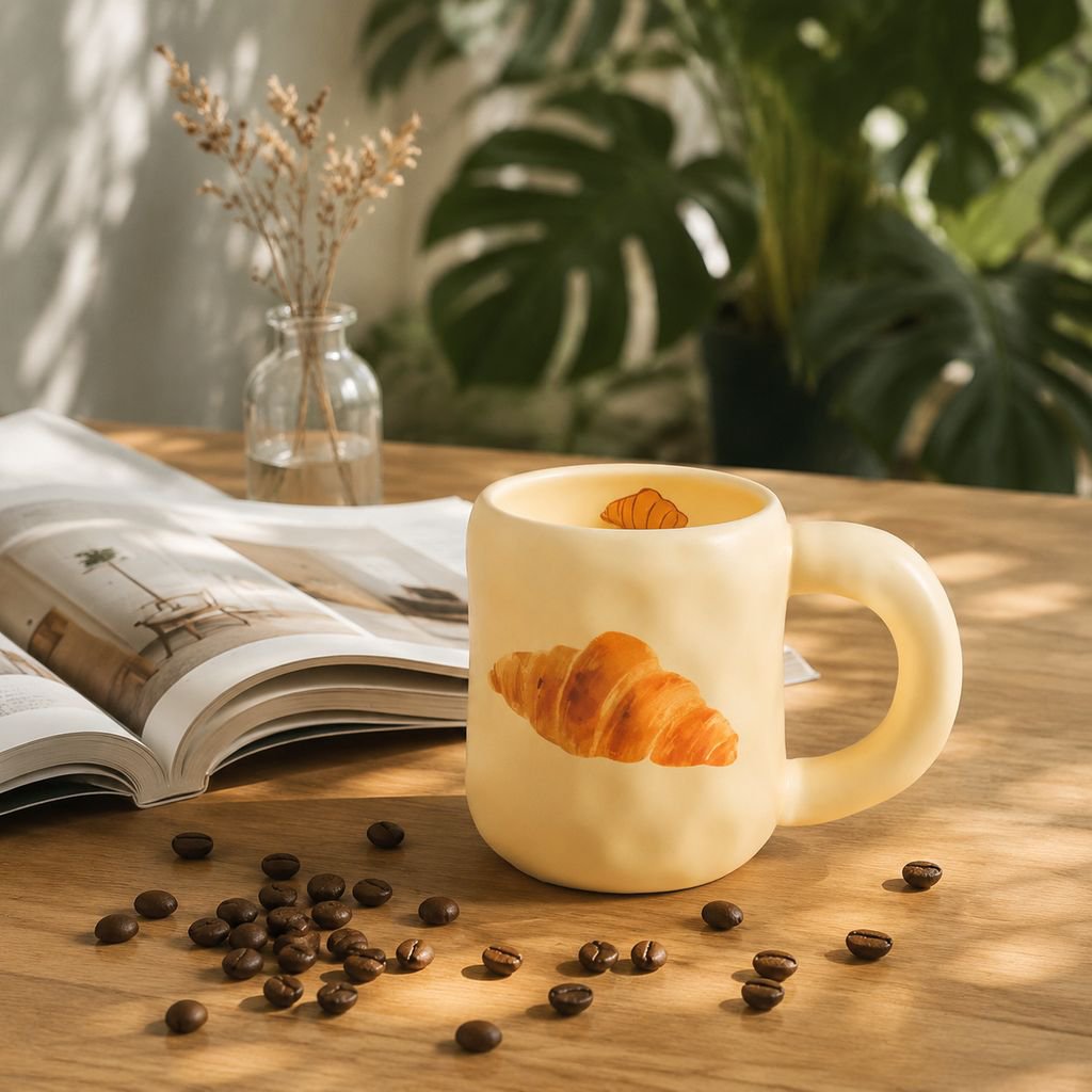 陶器のコーヒーカップ