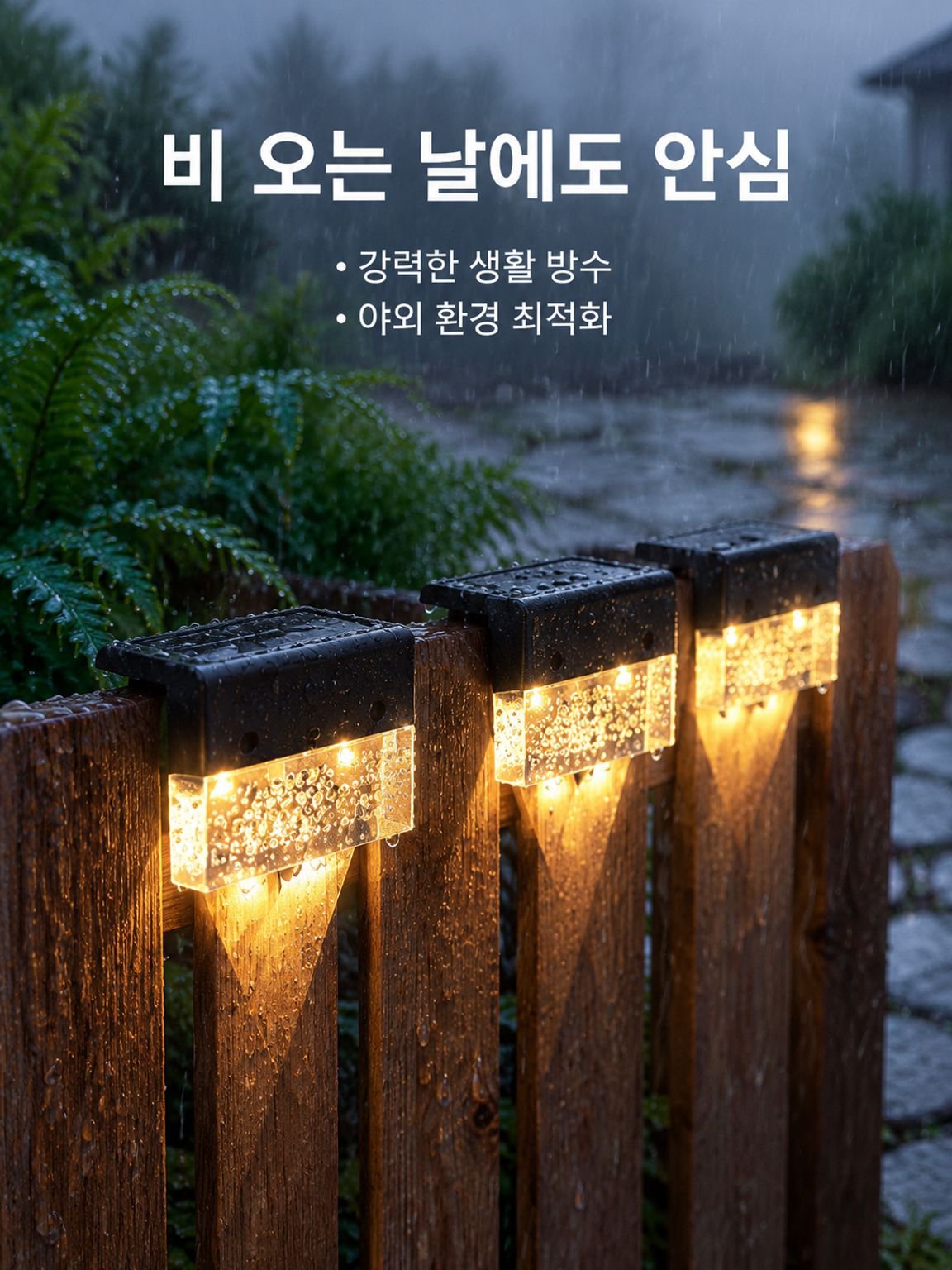 태양열 LED 펜스 조명 실외 정원 별장 무드등