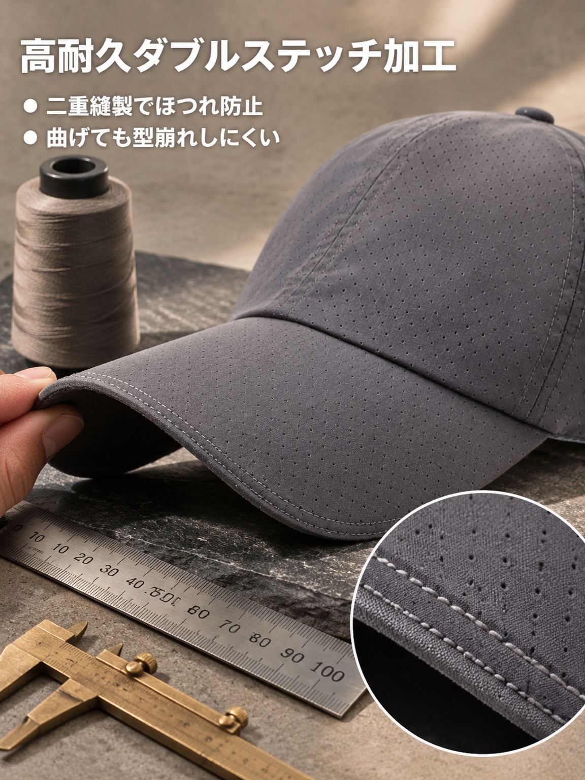 UVカット速乾サンキャップ