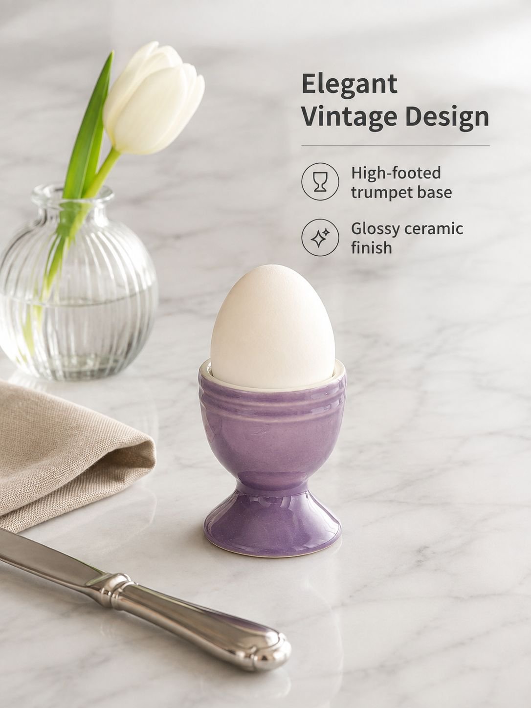 Round Egg Tray with Stand