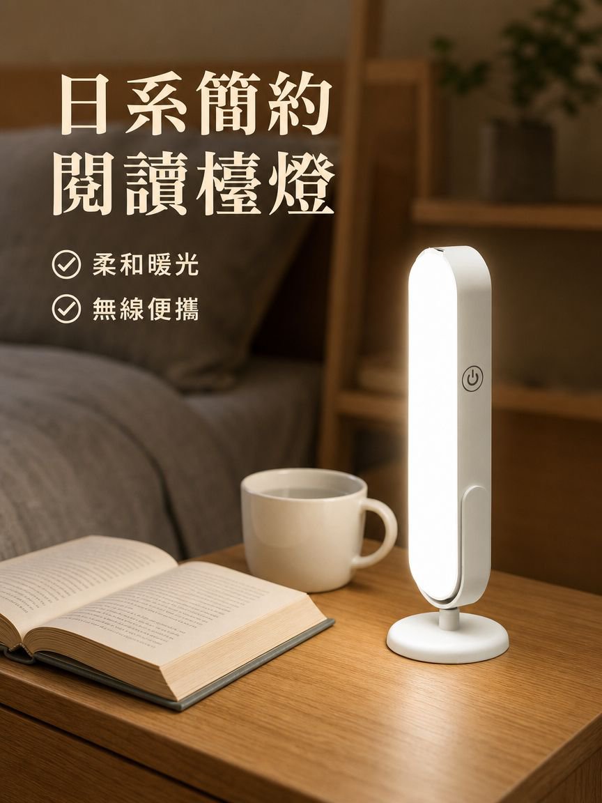 便攜充電床頭閱讀燈