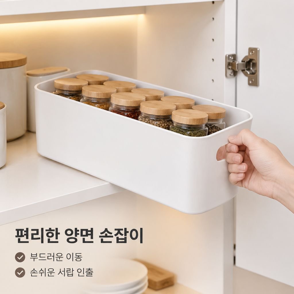 다기능 데스크탑 정리함 플라스틱 수납 바구니 주방 욕실 수납박스