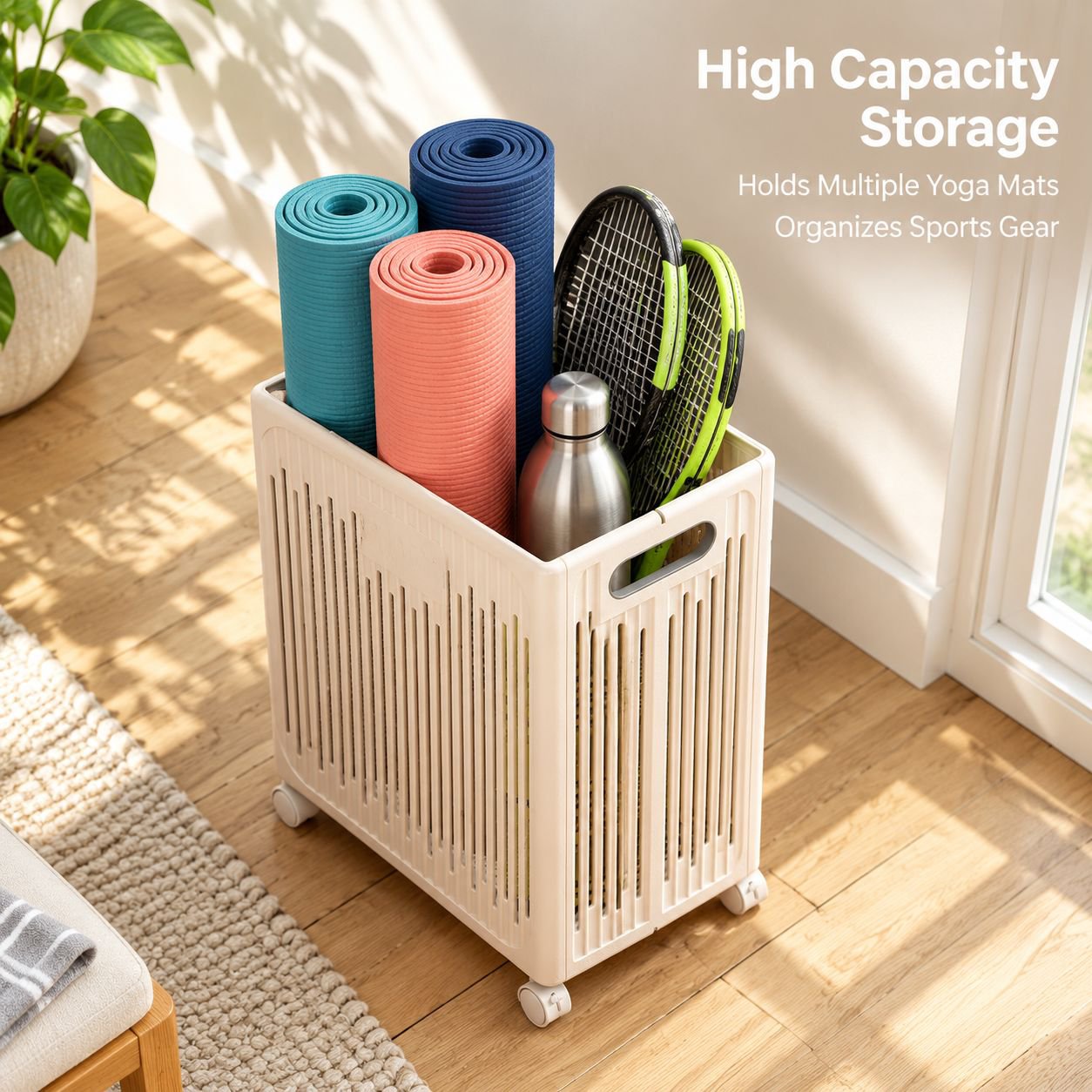 Yoga Mat Organizer Basket