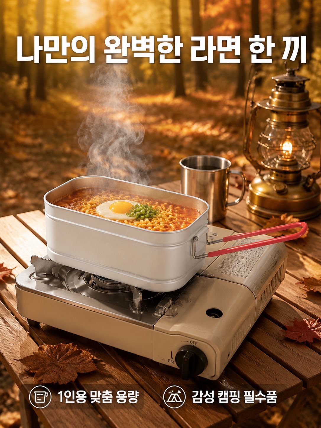 캠핑용 다기능 알루미늄 도시락통